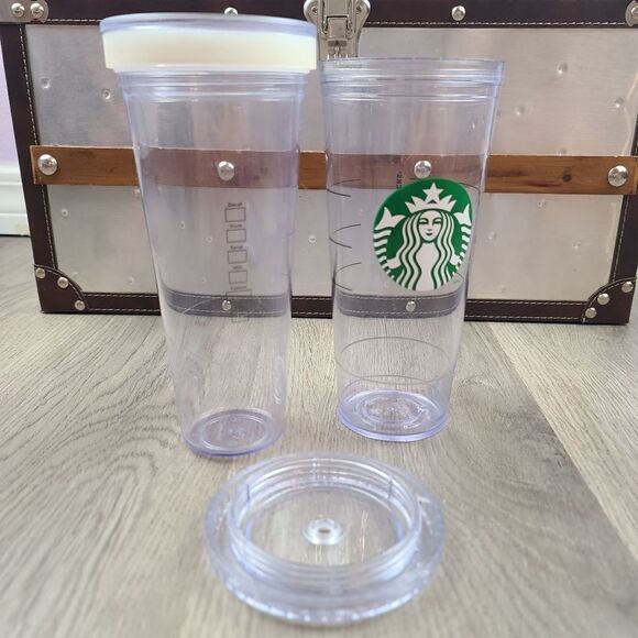 Starbucks Double Wall Insulated Clear Cold Cup 2011 24oz - Picture 7 of 7
